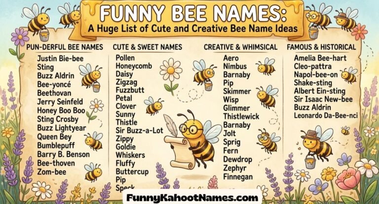 Funny Bee Names