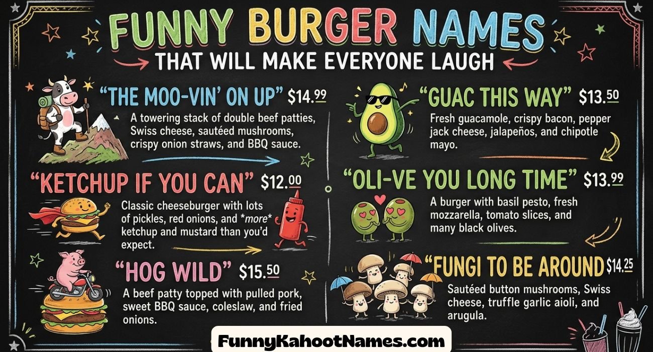 Funny Burger Names