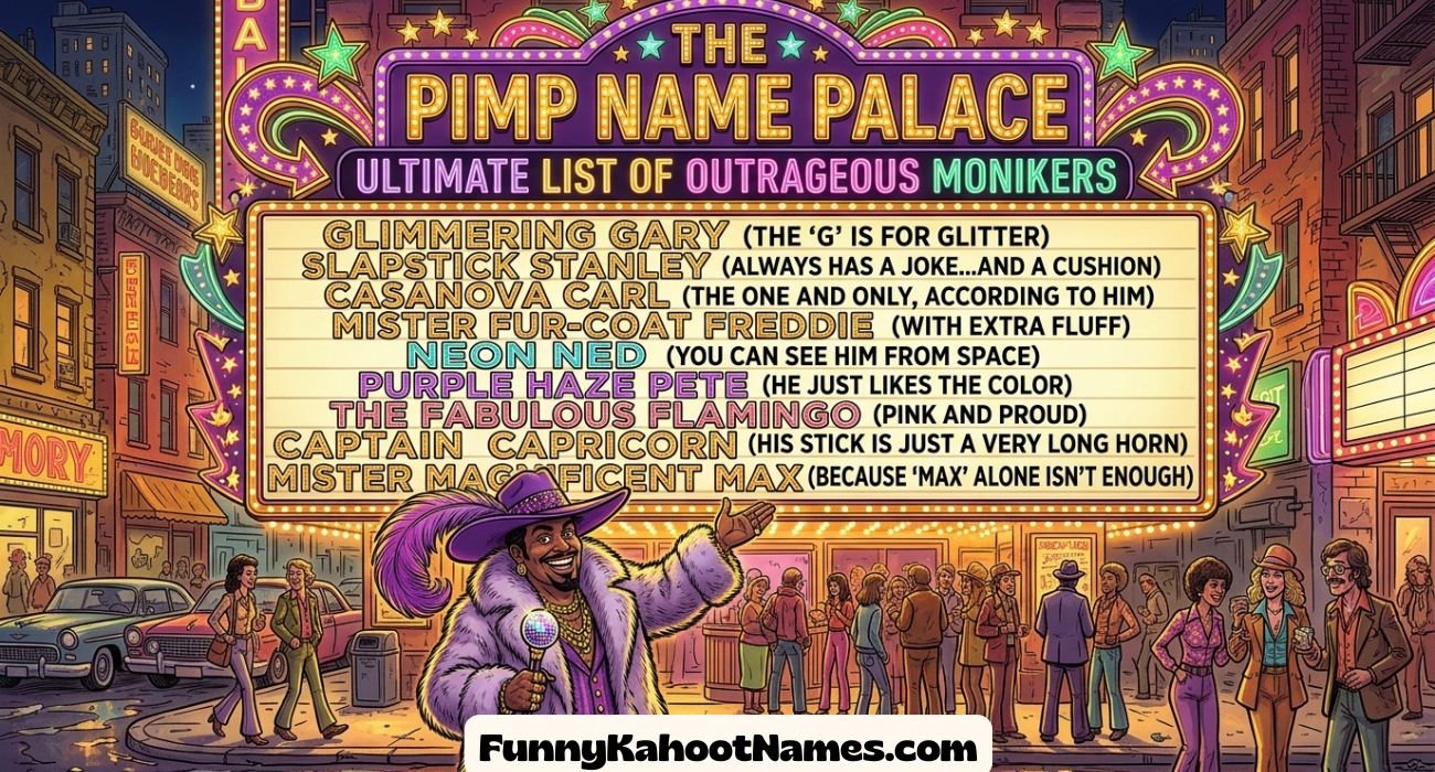 Funny Pimp Names