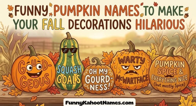Funny Pumpkin Names