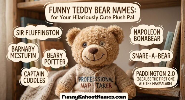 Funny Teddy Bear Names