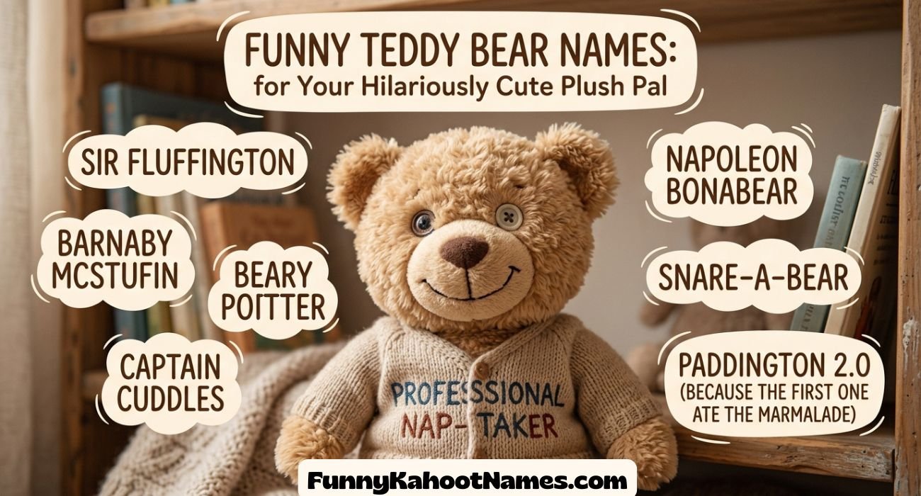 Funny Teddy Bear Names